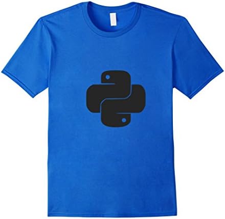 Men's Python T-Shirt Coding, Developer Programming Retro Shirt Large Royal Blue