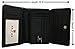 Mundi Small Womens RFID Blocking Wallet Trifold Safe Blocking Protection Change Purse (Black Night)
