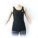 Compression Tank Top Women's Racerback Sleeveless Sports Tee (Black, L)
