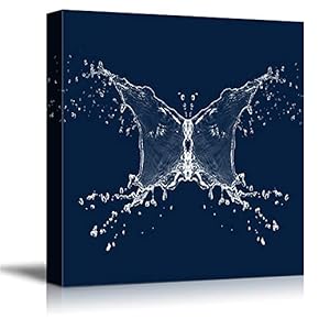signwin Canvas Wall Art Dynamic Water Splash Butterfly...