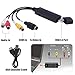 Lvozize VHS to Digital DVD Converter Adapter, Video Capture Grabber Device,Transfer S-video RCA VCR Hi8 V8 Camera Game to DVD with Easy to Use Software, Work with Windows 7/8/10/XP