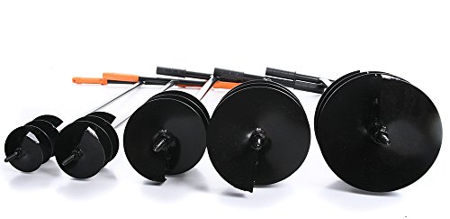 rg-vertrieb Handbohrer Erdbohrer Erdlochbohrer Pflanzbohrer schwarz 5 Durchmessern zur Auswahl (200mm) – Bild 6