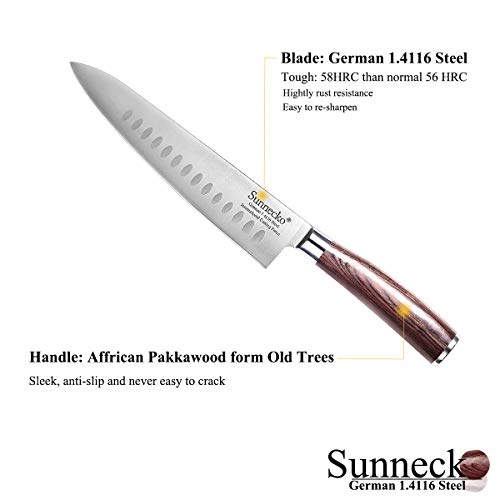 2 Sunnecko+Pakkawood+Nonstick+All+Purpose+Kitchen