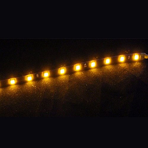 E Support 5Pcs 30cm 15 Leds SMD Waterproof Flexible Yellow Light Strip Bar car Light Flexible Strip - Thumbnail 2