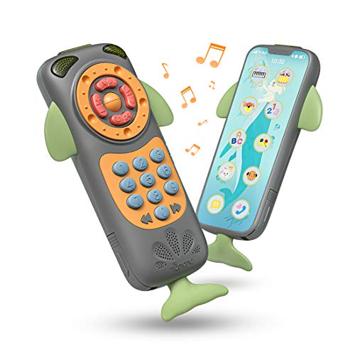 TUMAMA Baby Toys,Baby Mobile Phone Toy Early Educational Toys for 3 Month up Infant,Toddler(Black)