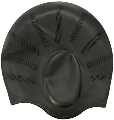eErlik Long Hair Swim Cap,Waterproof Silicone Swimming Cap for Adult Woman and Men,Keeps Hair Clean Ear Dry Multi Colour