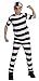 Forum Novelties Striped Convict Costume, Child Large