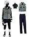 miccostumes Men's Kakashi Hatake Cosplay Costume Medium Green and Dark Blue