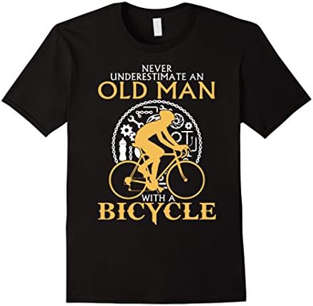 Men's Bicycle Accessories - Old Man with a Bicycle Large Black