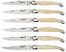 Jean Dubost Laguiole 6 Steak Knives Set, Acrylic Black
