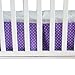 F.C.L Baby Girls Purple  Crib Bedding Set with  Bumper, 8 Piece