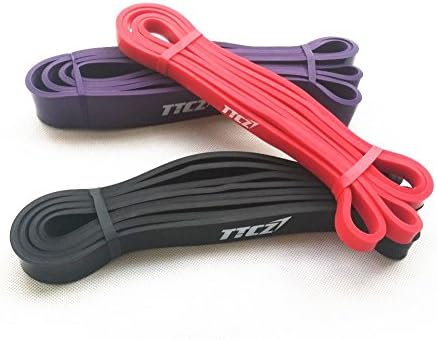 Beginner Set of 3pcs Pull up Bands Body Building Resistance Band Crossfit Exercise Loop Bands Width1.3cm,2.1cm,3.2cm