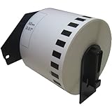 PAR 70 DK-2205 Compatible with Brother DK-2205 2-3/7" x 100' Continuous White Label. (1 Roll)