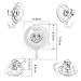 LUXEAR Suction Cup Hook Towel Hooks Shower Hooks Removable Kitchen Suction Hooks Vacuum Wall Holder for Home Bathroom Holder for Loofah Sponge Towel Key Coat Bag - 2 Pack
