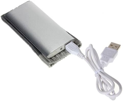 Mini Portable Pocket Rechargeable USB Hand Warmer Heater Silver.