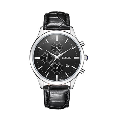 Leather Watchbands Quartz Watch Waterproof Wrist Watches Fashion Men Man