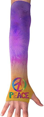 Rainbow Peace And Love Anti War Unisex Protection Hand Cover Arm Sleeves Cool Cover Sun For Outdoor Activities 1 Pair