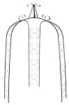 CobraCo 3-Sided Gazebo Arch GAZ-G
