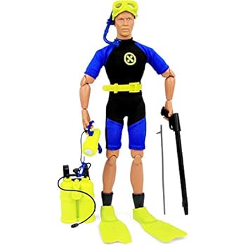 Click N' Play Sports & Adventure Diver Action Figure Play Set with Accessories