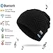 NINE BULL Bluetooth Beanie Hat for Unisex Wireless Warm Beanies(Black)