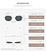 AEVOGUE Unisex Sunglasses Small Metal Frame Asymmetry Temple AE0520 (Gold&Pink, 56)