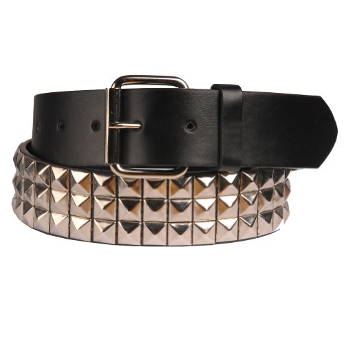 Women's Faux Leather Studded Belt With 