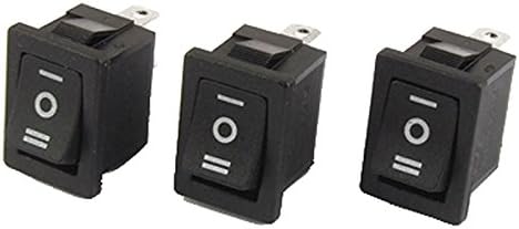 10pcs x 3 Pin SPDT On-Off-On 3 Position Boat Rocker Switch 125V/250V/12V