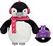 HomeTop Premium Classic Rubber Hot Water Bottle with Cute 3D Animal Cover (2L, Wilkes Penguin)