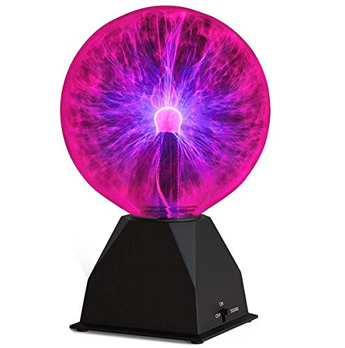 Katzco Plasma Ball - 6 Inch - Nebula, Thunder Lightning, Plug-in - for Parties, Decorations, Prop, Kids, Bedroom, Home, and Gifts