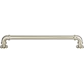 Steampunk Large Drawer Pull - 7 1/2" Center-to-Center in Satin Nickel