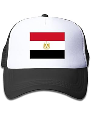 Egypt Flag Boy & Girl Grid Baseball Caps Adjustable sunshade Hat For Children