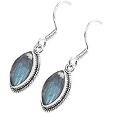 Gemstone Earring 925 Sterling Silver Earring For Women Girls Gift, Natural Gemstone Earring, Handmade Earring, Solitaire Earring Christmas Gift