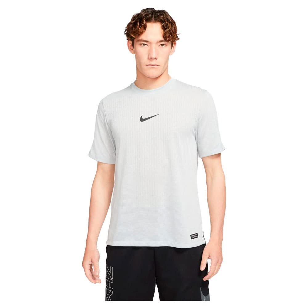 Nike Men's Np Dfadv NPC Ss T-Shirt, Grey (Light Smoke Grey/Black), XL