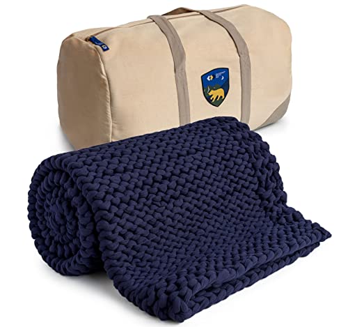 100% Cotton Handmade Chunky Knit Weighted Blanket