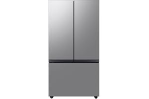 Samsung 24 Cu. Ft. Bespoke Counter Depth 3-Door French Door Refrigerator with AutoFill Water Pitcher, Stainless Steel, RF24BB6200QLAA