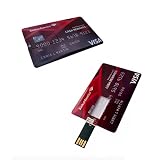 USB Flash Drive 64GB Thumb Drive High Speed USB Drive USB 2.0 Memory Stick  Credit Card  Design Waterproof