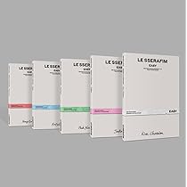 Amazon.com: LE SSERAFIM EASY 3rd Mini Album COMPACT Ver (5 Ver Set 
