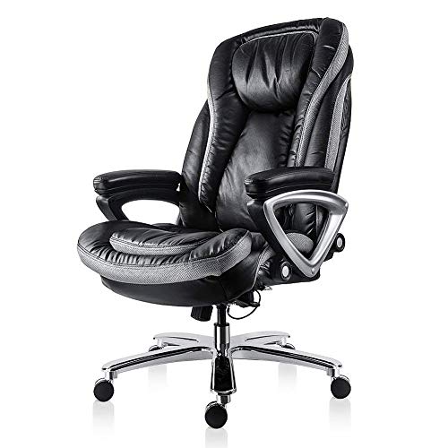 Smugdesk High Back Executive Office Chair With Thick Padding Headrest