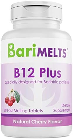 BariMelts B12 Plus, Dissolvable Bariatric Vitamins, Natural Cherry Flavor, 90 Fast Melting Tablets BariMelts B12 Plus, Dissolvable Bariatric Vitamins, Natural Cherry Flavor, 90 Fast Melting Tablets