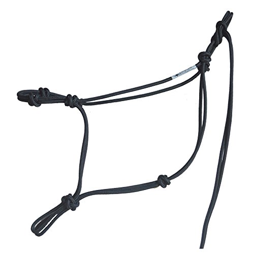 Horse Rope Training Halter 4 Knot from 1/4" Stiff Polyester Halter