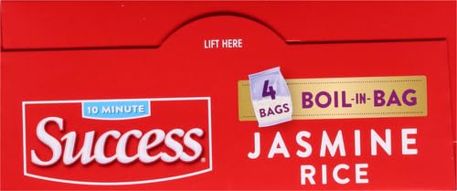 SUCCESS BOIL-IN-BAG RICE, THAI JASMINE RICE, QUICK RICE MEALS, 14-OUNCE BOX