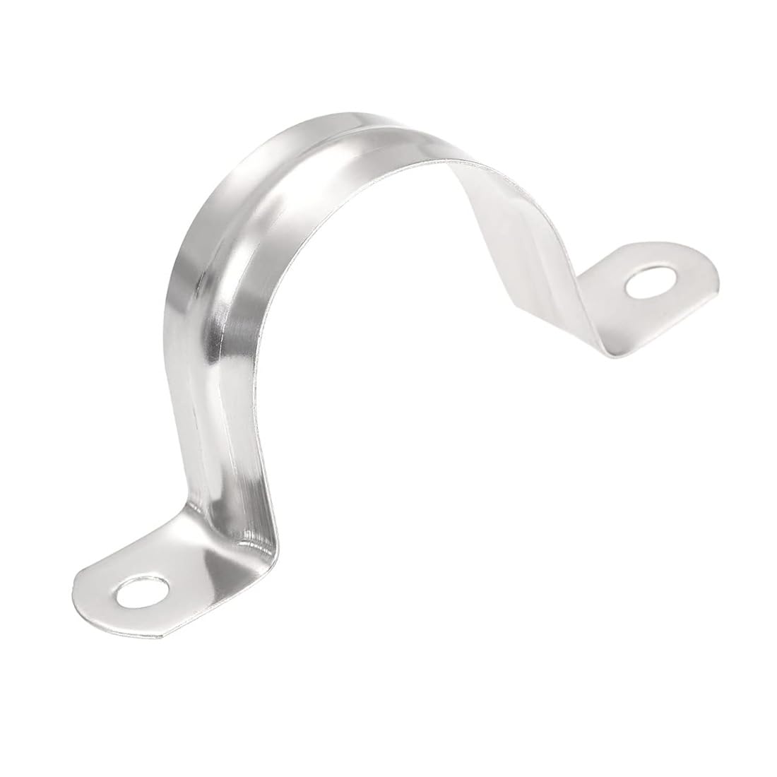 MACHSWON 42mm（1.65"） Rigid Pipe Strap 2 Holes U Bracket Cable Clamp, 201 Stainless Steel Tension Tube Clip Conduit Clamp Hanger 8pcs