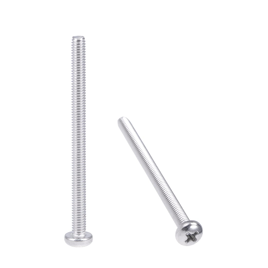 sourcing map M4x55mm Machine Screws Pan Phillips Cross Head Screw 304 Stainless Steel Fasteners Bolts 30Pcs โ image 1