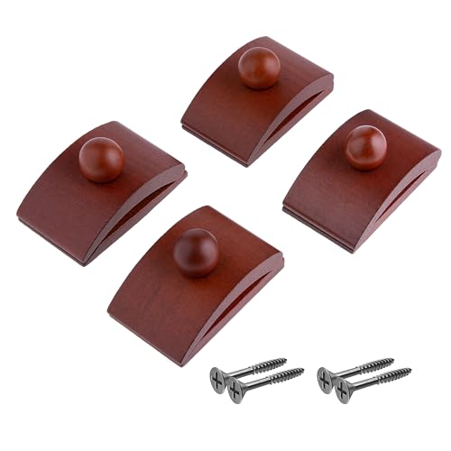 Precision Quilting Tools Classy Clamps Wooden Quilt Hangers - 4 Large Clips (Dark) and Screws for Wall Hangings. Hang up and Display Quilts, Tapestries, Rugs, Fiber Art, and More! (CLADARKLG)