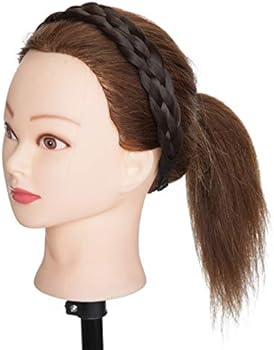 Braided Headband Braid Hairband Braided Hair Band Hair Braid Headband Braided Hairband Braid Headband Synthetic Chunky Elastic Stretch Braided Hairpiece For Women Girls 5 Strands 50g 4a Dark Brown Buy Online At