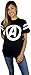 Disney Marvel Womens Avengers Logo Varsity Football Tee Black Small