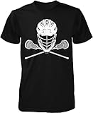 Lacrosse Helmet and Sticks Men's T-shirt, NOFO Clothing Co.