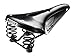 Brooks England Flyer Carved, Touring Leather Handmade Bike Saddle with Suspension Springs, Black, One Size