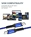 JSAUX 100W USB C to USB C Cable (2-Pack, 6.6ft), USBC Type C Charge Cord 5A Fast Charging Compatible with Nintendo Switch 2 iPhone 16 Pro Max Samsung Galaxy S25 S24 MacBook iPad Air Pro Carplay -Blue