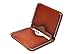 MEKU Men's Handmade Minimalist Leather Wallet Credit Card Holder Slim Card Wallet Tan Father Day Gifts
